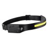 2PCS Rechargeable Headlamp, 350 lumens 230° Wide Beam, 6 Lighting Modes IPX4 Waterproof LED Head Lamp, with Motion Sensor for Camping, Hiking, Running