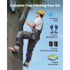 Tree Climbing Spikes Set, Height-Adjustable Tree Climbing Gear with Straps & Waist Harness, 350 lbs Load Capacity