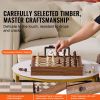 Solid Wood Chess Set, 15 inch 2-IN-1 Chess Checkers Game Set, Chess Board Games with Storage Drawer & Weighted Chess Checkers Pieces & 2 Queens