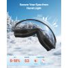 Ski Goggles, Cylindrical Lens with Orange Revo Coating, OTG Anti fog Snow Goggles for Men Women Youth, TPU Frame & Ventilation Structure