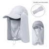 VisBeaut Sun Hat; Fishing Cap; Baseball Cap; Neck Cover With Face Mask For Outdoor Sports