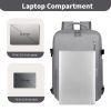 Travel Backpack for Women, 15.6 Inch Laptop Backpack with USB Charging Hole, College Bookbag, Large Capacity Black Computer Backpacks for Work