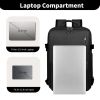 Travel Backpack for Women, 15.6 Inch Laptop Backpack with USB Charging Hole, College Bookbag, Large Capacity Black Computer Backpacks for Work