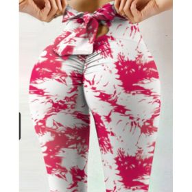 Hip-Lifting Sweatpants Leggings Women's Yoga Pants Stretch Fitness Pants (Option: S-P1004)